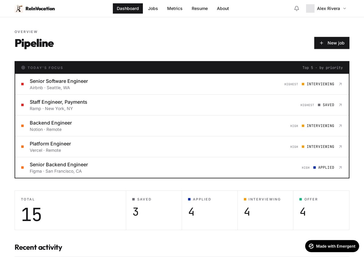 A command center for your job hunt